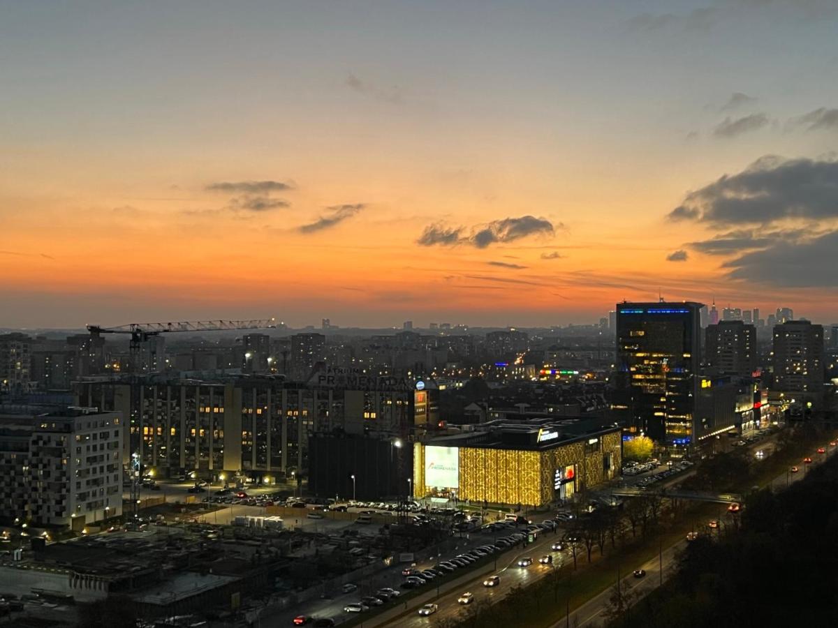 Apartament Skyscrapper Z Widokiem Na Panorame Warszawy Warszawa Eksteriør billede