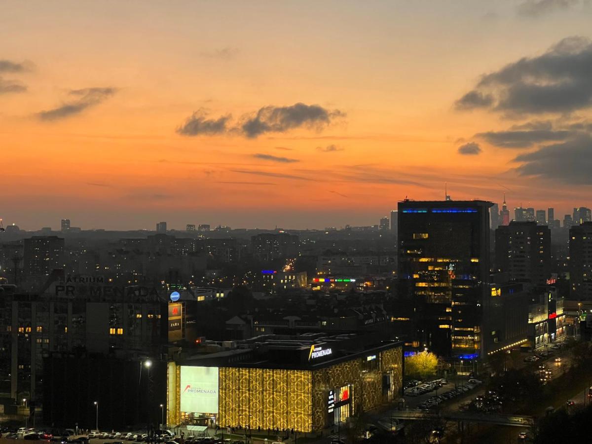 Apartament Skyscrapper Z Widokiem Na Panorame Warszawy Warszawa Eksteriør billede